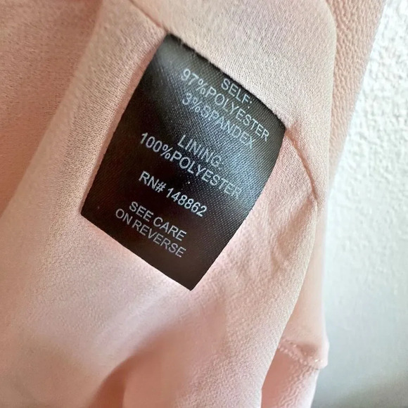 TORRID | Crepe Shrug Open Draped Waterfall Light Pink Lightweight Blazer | 4 4X - Picture 5 of 8